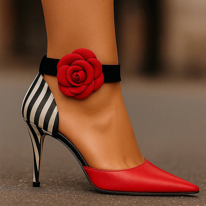 Angelique - Comfortable Floral Elegance Heels