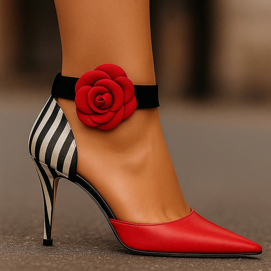 Angelique - Comfortable Floral Elegance Heels