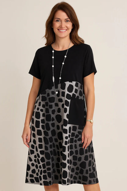 Irish —  Printed Midi Dress for Effortless Style