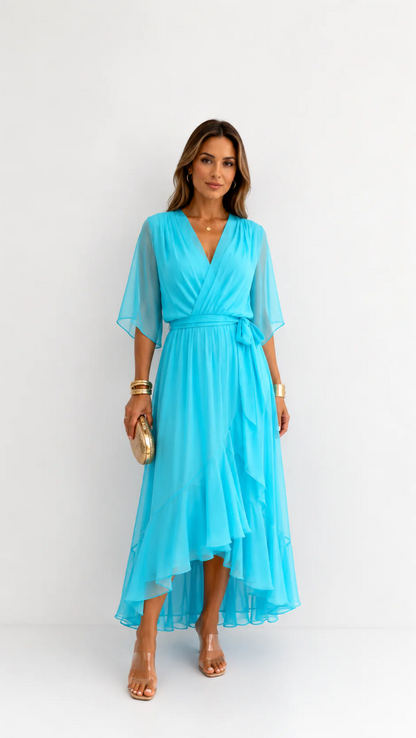 Léa —  Floral Chiffon Maxi Dress