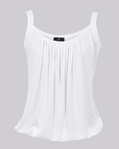 Pleated Sleeveless Top