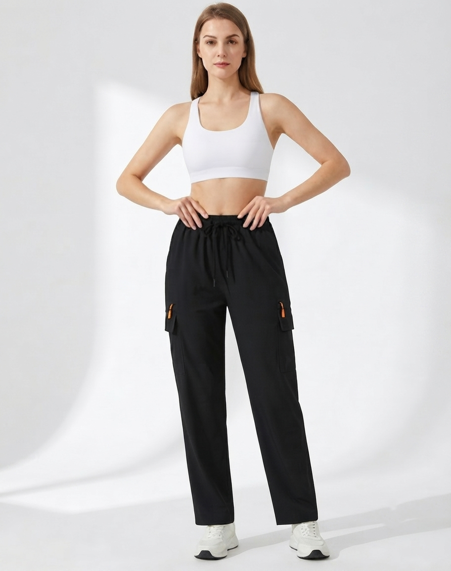 Airolyn — Quick-Dry Drawstring Cargo Pants