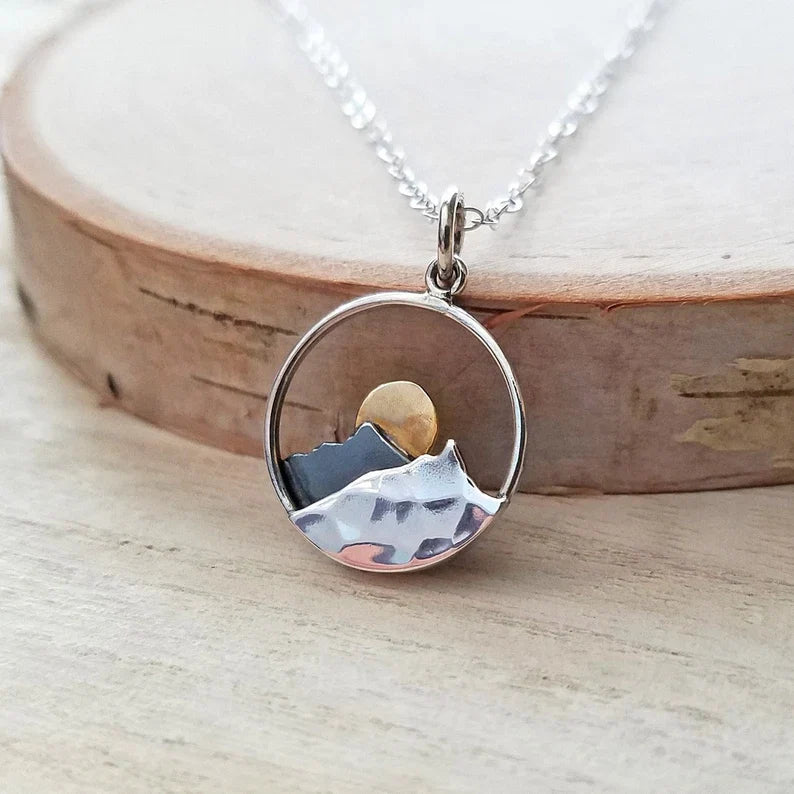 Mountain Pendant Necklace — Nature Inspired
