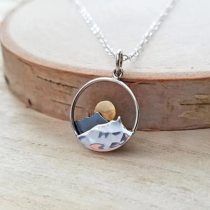 Mountain Pendant Necklace — Nature Inspired