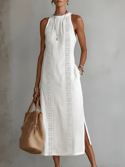 Alessandra — Elegant Draped Midi Dress