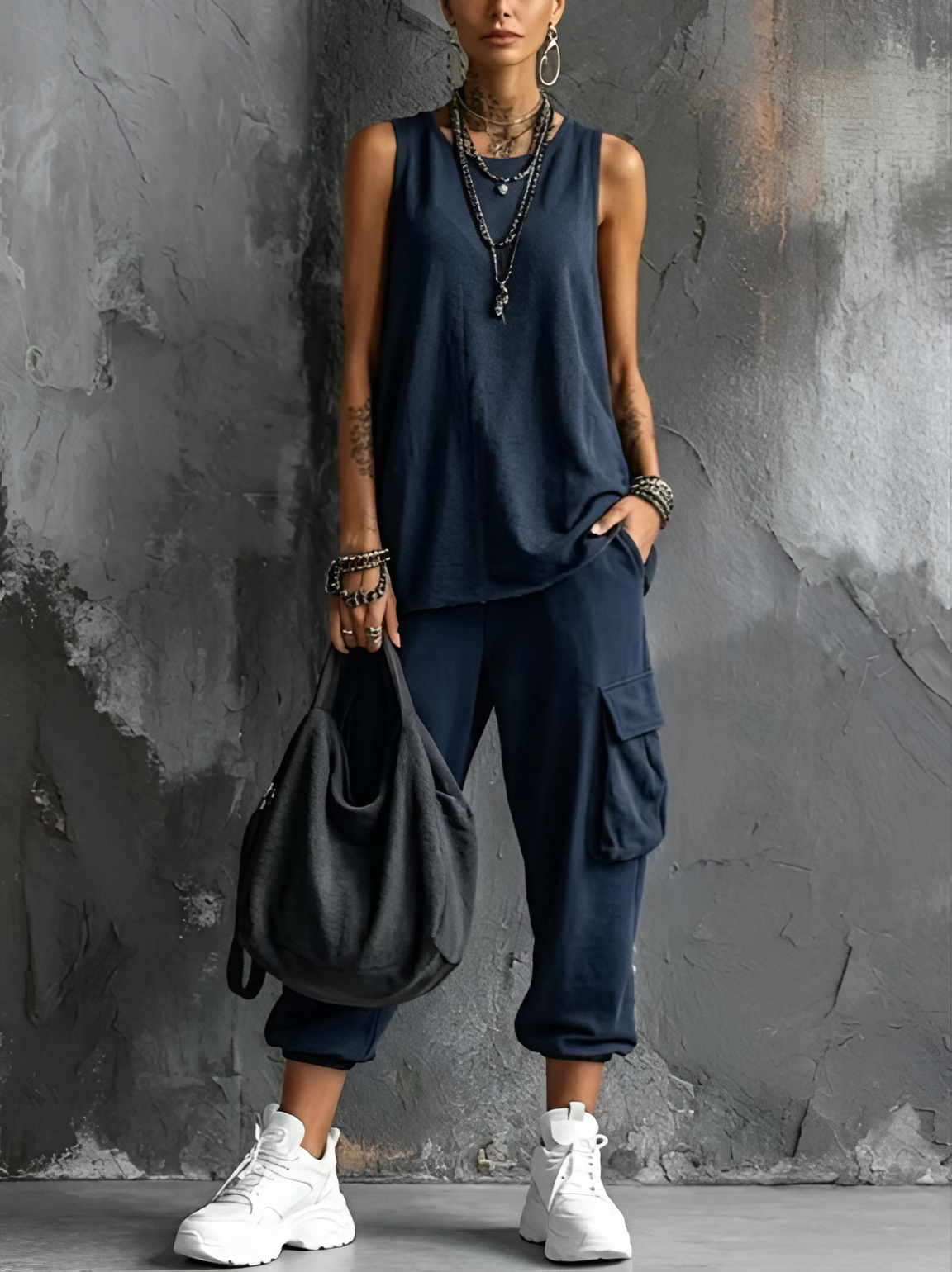 Valentina — Soft Casual Two-Piece Set with Pockets