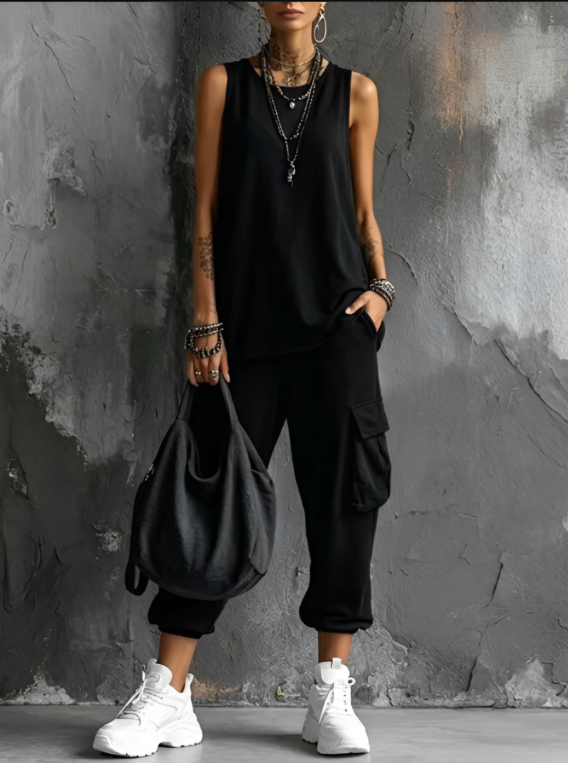 Valentina — Soft Casual Two-Piece Set with Pockets