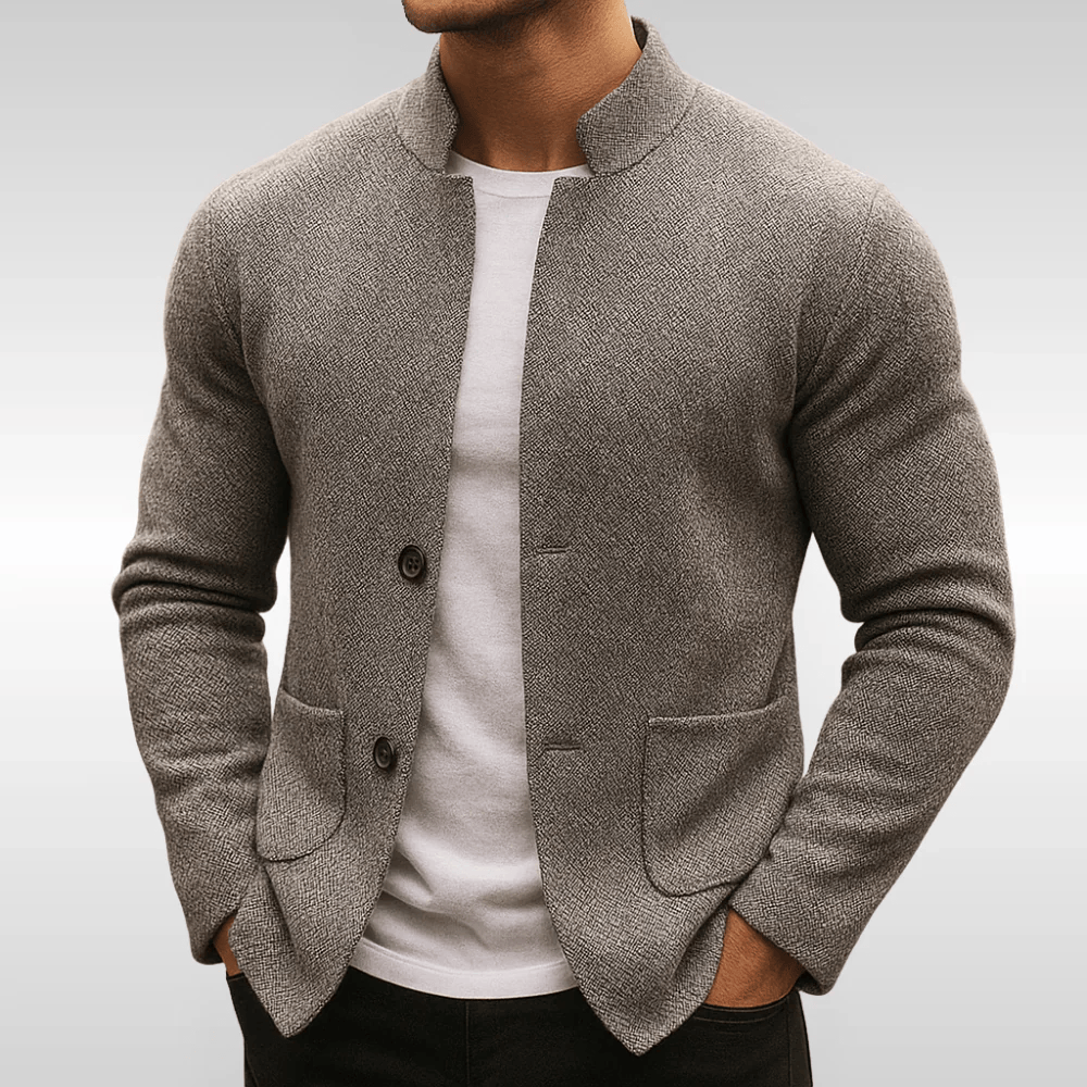 TEXTURED KNIT VEST FOR MEN