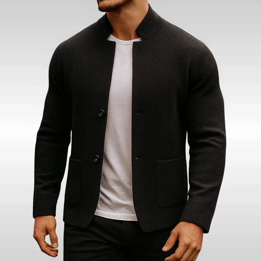 TEXTURED KNIT VEST FOR MEN