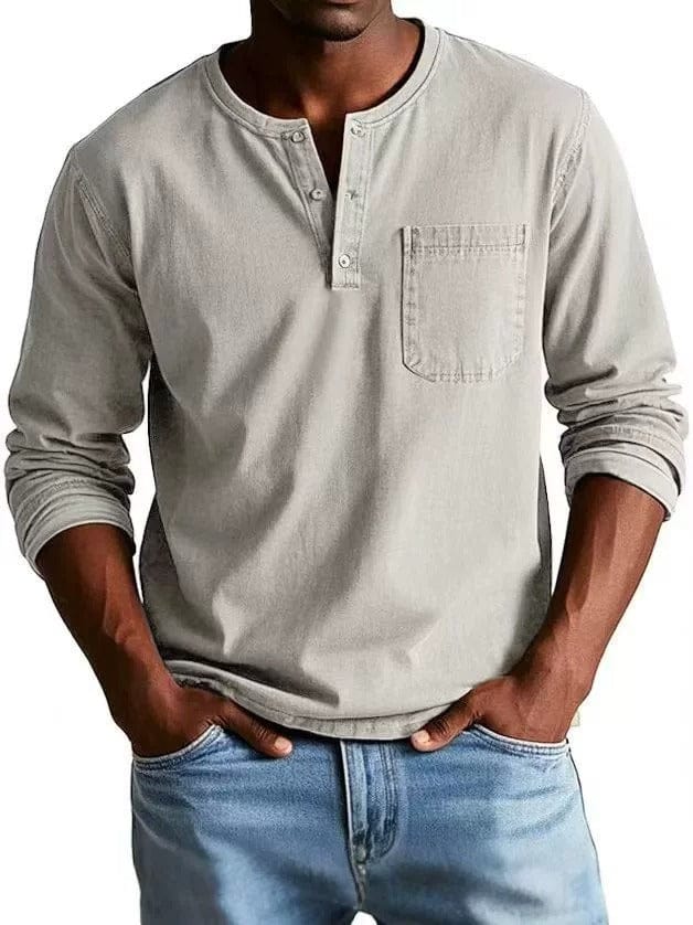 The Weston — Vintage Henley Tee