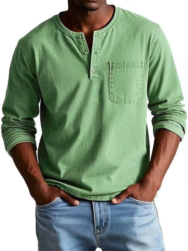 The Weston — Vintage Henley Tee