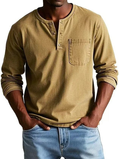 The Weston — Vintage Henley Tee