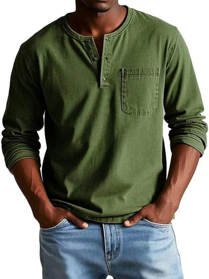The Weston — Vintage Henley Tee