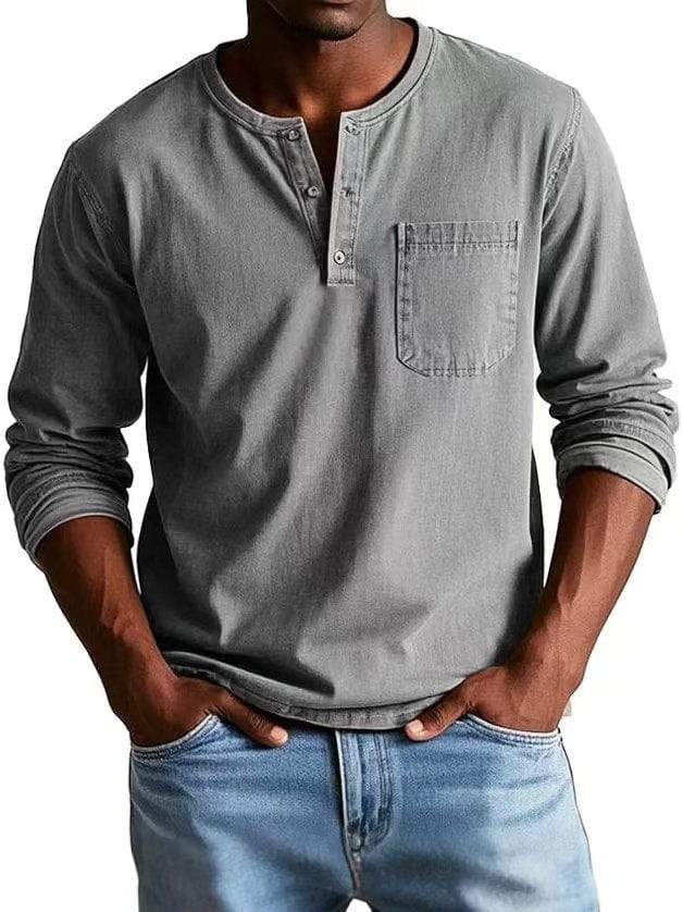 The Weston — Vintage Henley Tee