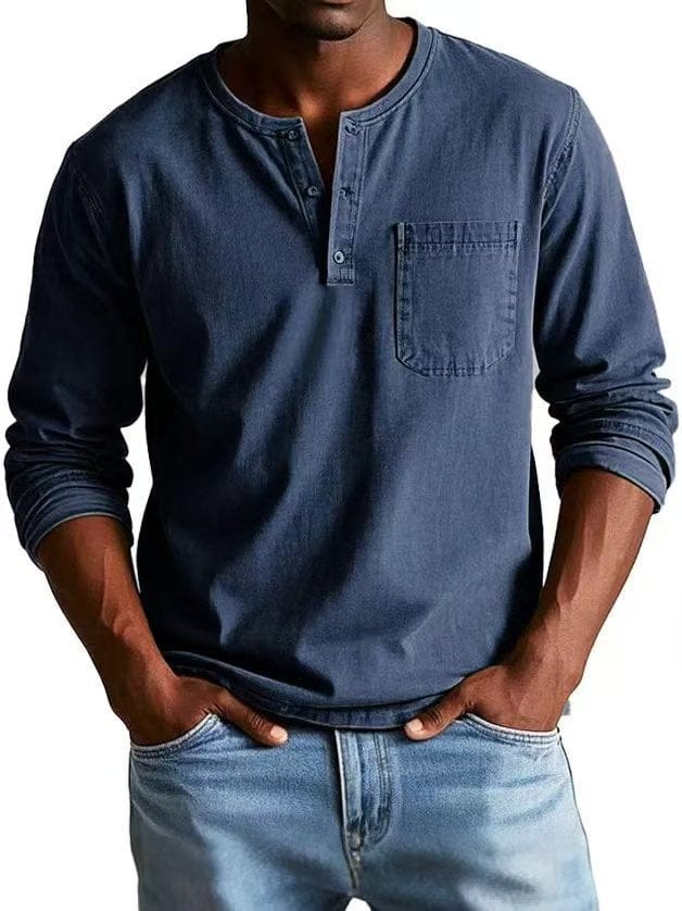 The Weston — Vintage Henley Tee