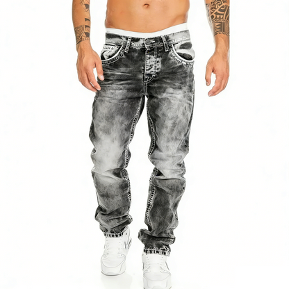 Kordell — Vintage Wash Straight-Leg Hip-Hop Jeans