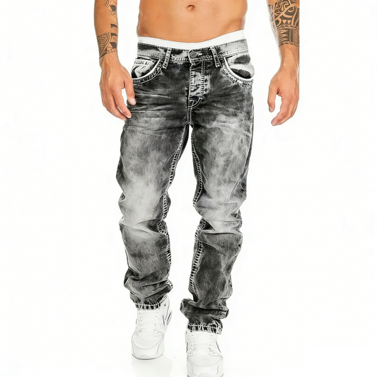 Kordell — Vintage Wash Straight-Leg Hip-Hop Jeans