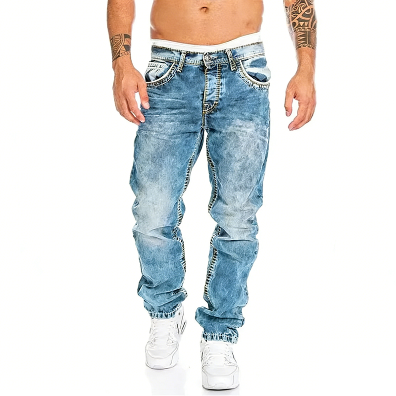 Kordell — Vintage Wash Straight-Leg Hip-Hop Jeans