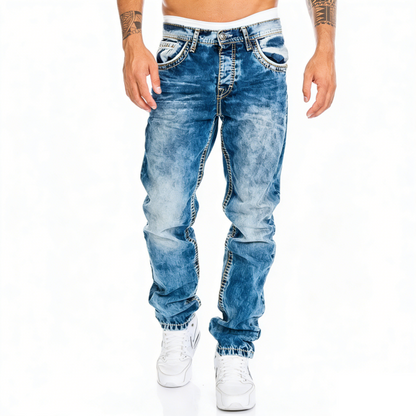 Kordell — Vintage Wash Straight-Leg Hip-Hop Jeans