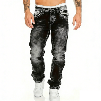 Kordell — Vintage Wash Straight-Leg Hip-Hop Jeans