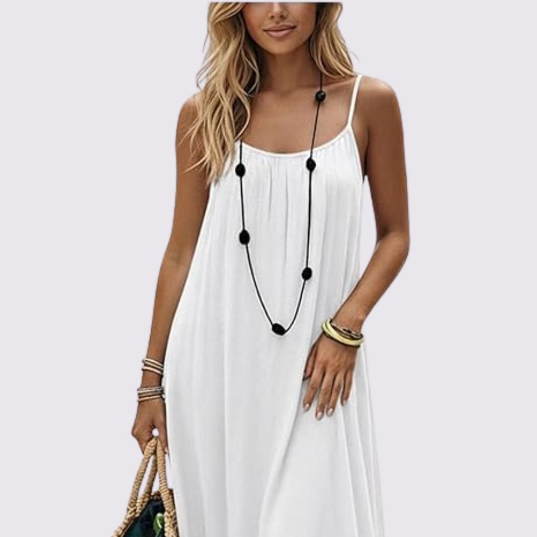 Câline – Open-Back Flowy Maxi Dress