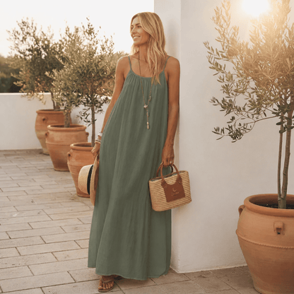 Câline – Open-Back Flowy Maxi Dress