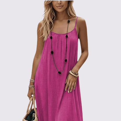 Câline – Open-Back Flowy Maxi Dress