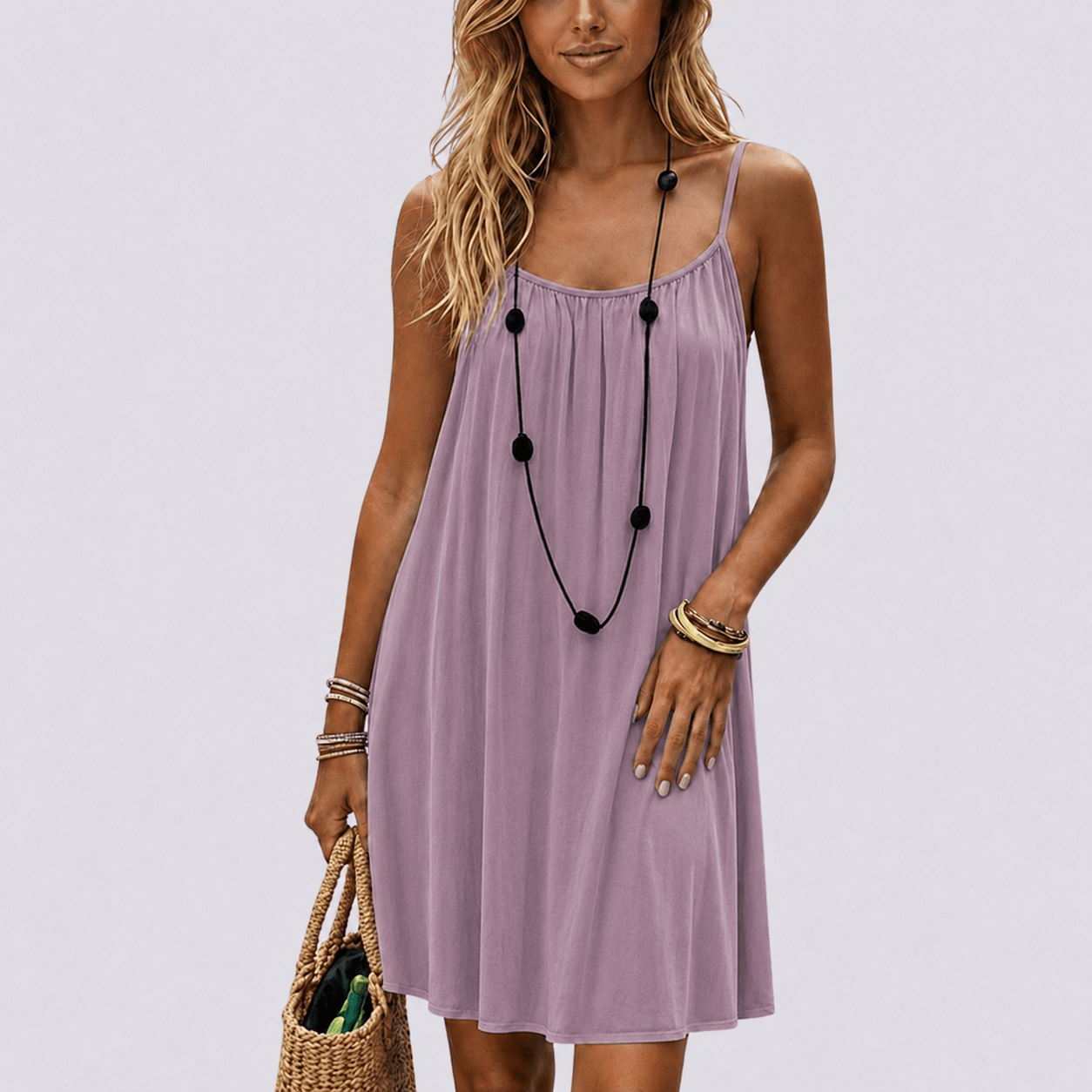 Câline – Open-Back Flowy Maxi Dress