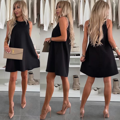 Cali — Sleeveless Blazer-Style Mini Dress