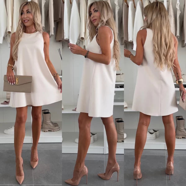 Cali — Sleeveless Blazer-Style Mini Dress