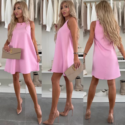 Cali — Sleeveless Blazer-Style Mini Dress