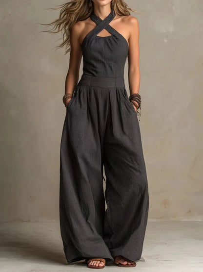 Ariadna — Crossover Elegant Long Jumpsuit