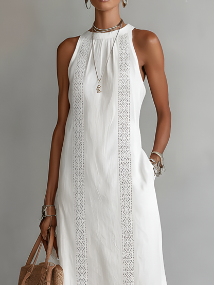 Alessandra — Elegant Draped Midi Dress