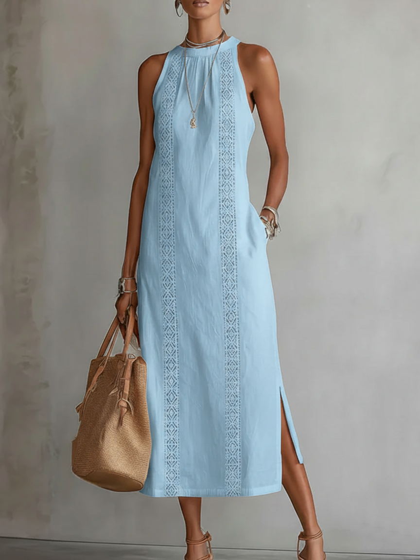 Alessandra — Elegant Draped Midi Dress