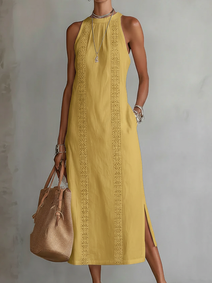 Alessandra — Elegant Draped Midi Dress