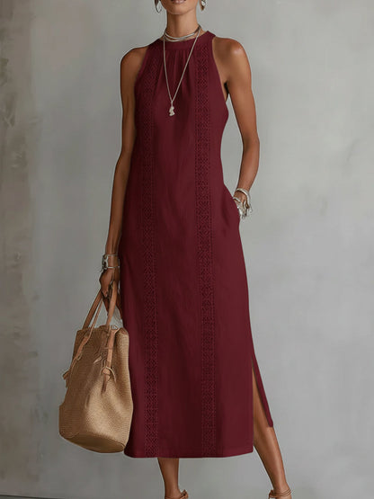 Alessandra — Elegant Draped Midi Dress