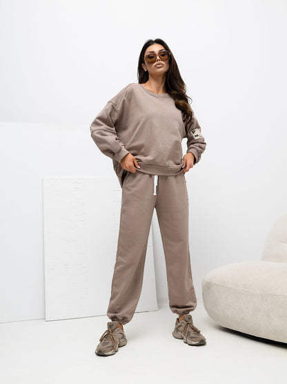 Helen — Women's Soft-Knit Top & Wide-Leg Pant Set
