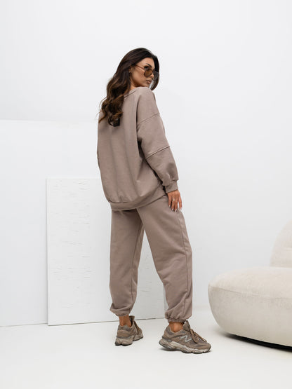 Helen — Women's Soft-Knit Top & Wide-Leg Pant Set