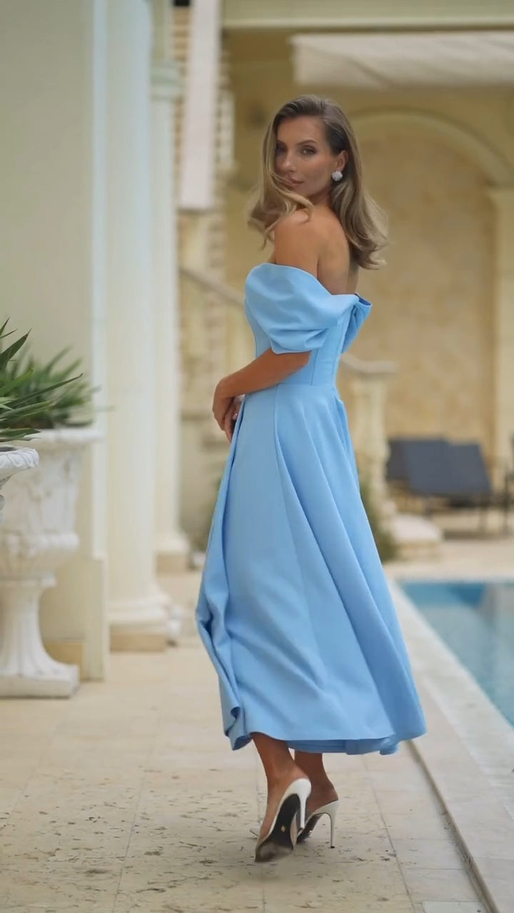 Deliha — Flowy Off-Shoulder Dress