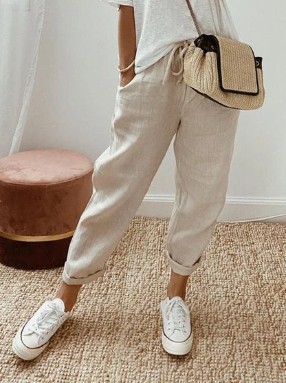 Agatha — High-Waist Straight-Leg Trousers