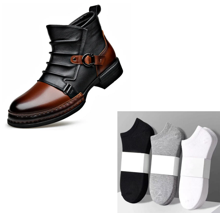 Leather Ankle Boots for Men