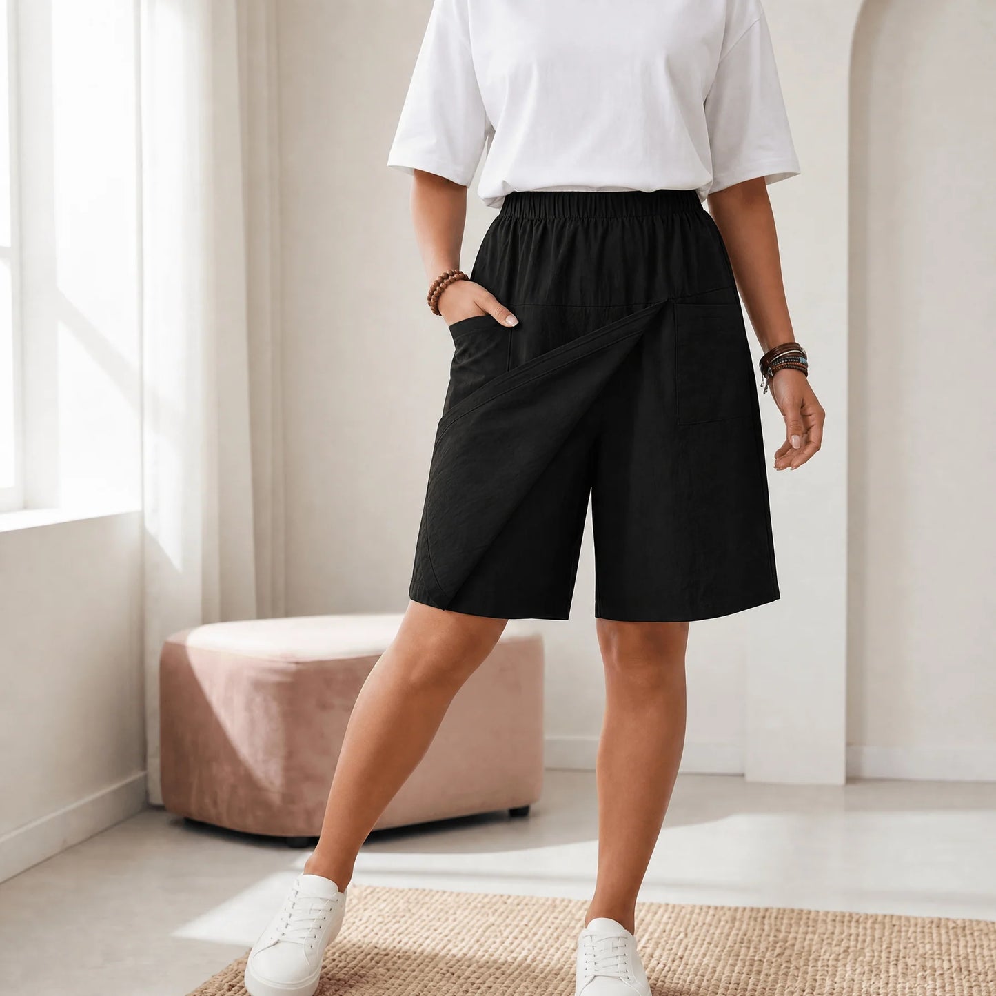 Skortée — Wrap Skort with Elastic Waist