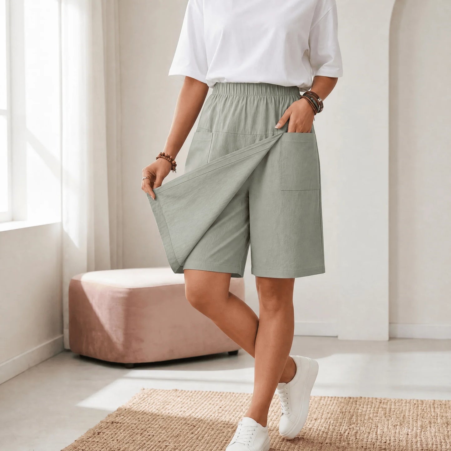 Skortée — Wrap Skort with Elastic Waist