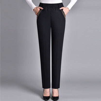 Dena — Women's Wide-Leg Elastic Waist Jeans