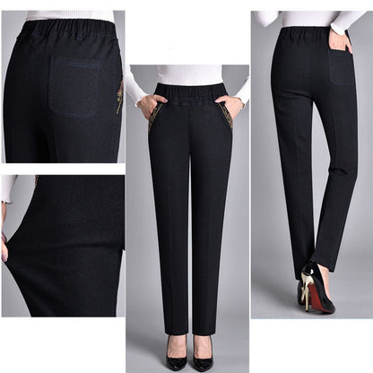 Dena — Women's Wide-Leg Elastic Waist Jeans