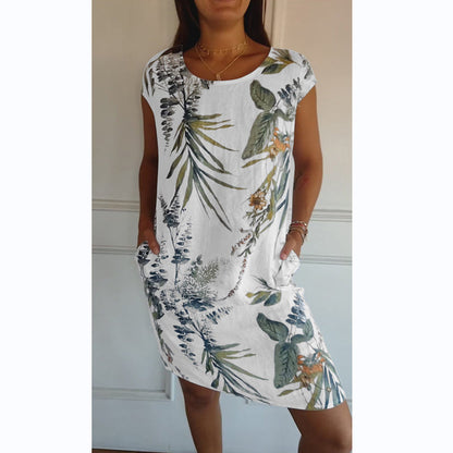 Botanica — Short Sleeve Midi Dress