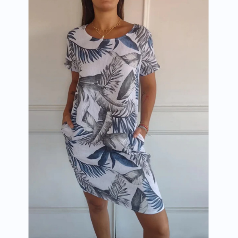Botanica — Short Sleeve Midi Dress
