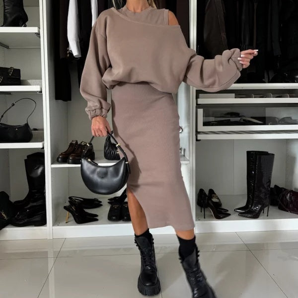 Lovène — Women's Sweatshirt & Sleeveless Dress