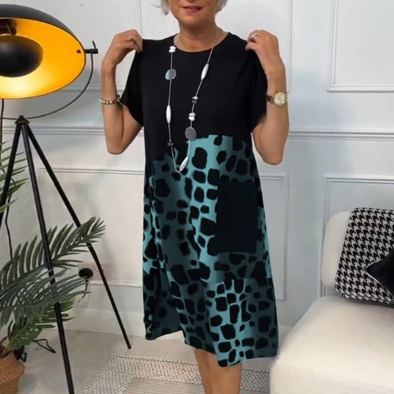 Irish —  Printed Midi Dress for Effortless Style