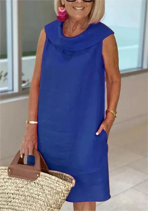 Mira — The Cotton-Linen Midi Dress
